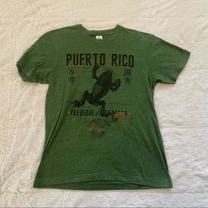 Puerto Rico tree frog Preserve and Protect vacation tee